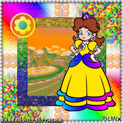 {Rainbow Princess Daisy: The Sequel} - GIF animé gratuit