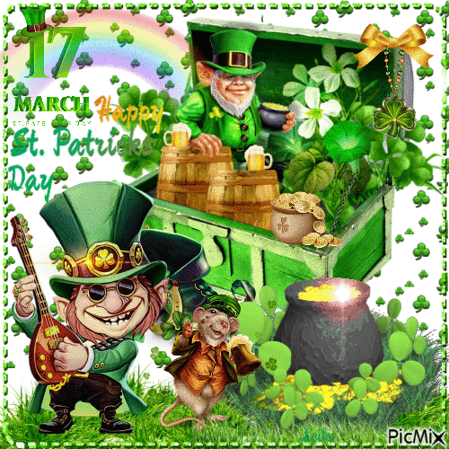 17. March. Happy St. Patricks Day 10 - Bezmaksas animēts GIF