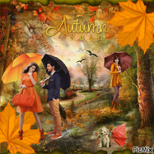 Autumn Rain - Gratis geanimeerde GIF