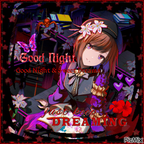 ena's spooky goodnight - Gratis animerad GIF