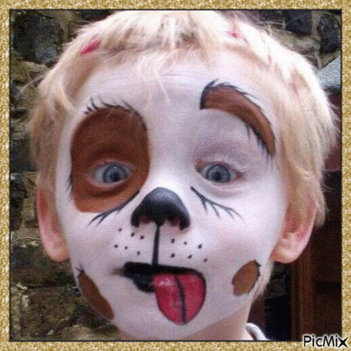Baby Face Painting - Free animated GIF