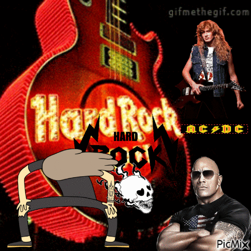 hard rock - GIF animado grátis