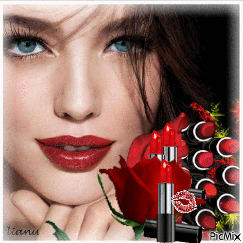 lipstick... - Ingyenes animált GIF