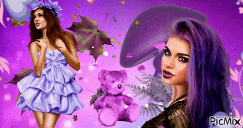 la vie en violet - GIF animasi gratis