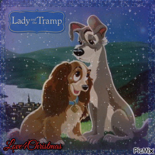 Walt Disney Lady and the Tramp - Δωρεάν κινούμενο GIF
