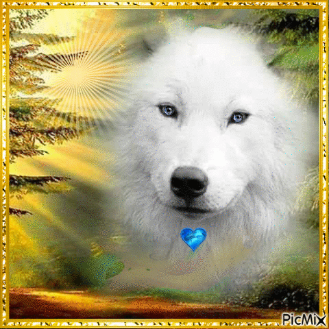 White Wolf22 - GIF animasi gratis