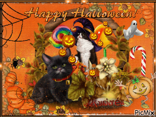 Happy Halloween Municréa - GIF animasi gratis