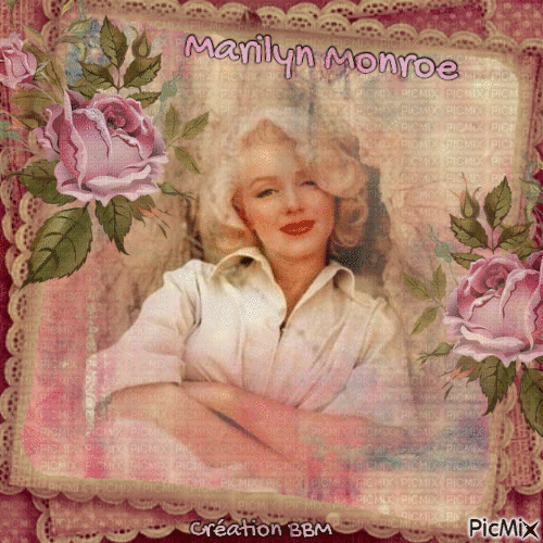 Marilyn Monroe par BBM - Δωρεάν κινούμενο GIF
