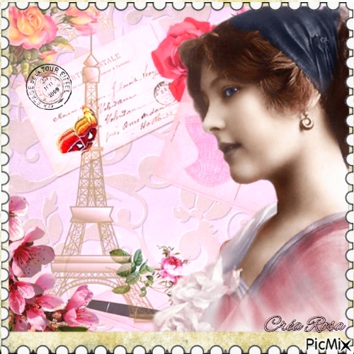 Concours : Carte postale tons roses - фрее пнг
