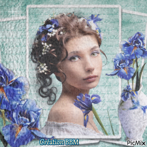 Portrait femme par BBM - Безплатен анимиран GIF