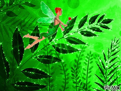 A flying fairy - 免费动画 GIF