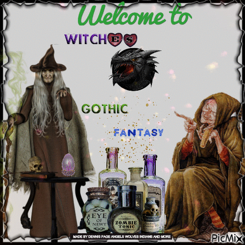 WITCHES GOTHIC FANTASY PICTURES PAGE - GIF animasi gratis