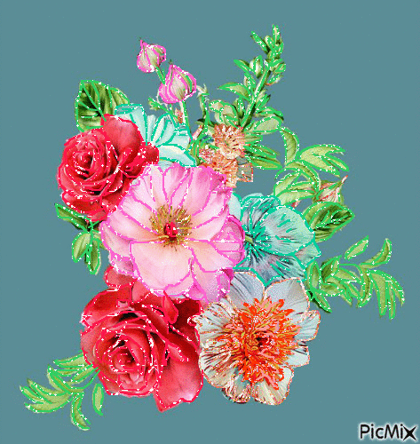 kvety - Animovaný GIF zadarmo