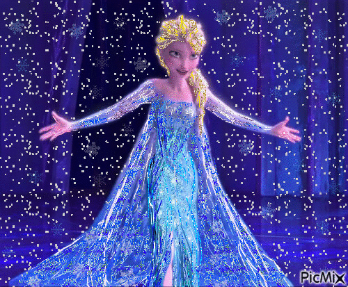 Elsa- Frozen - GIF animé gratuit