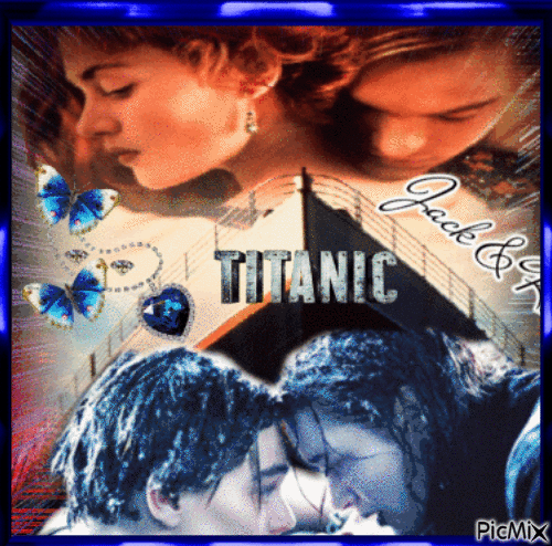 Titanic - GIF animado grátis