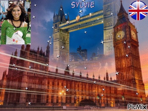 Portrait a Londre ma création a partager sylvie - GIF animate gratis
