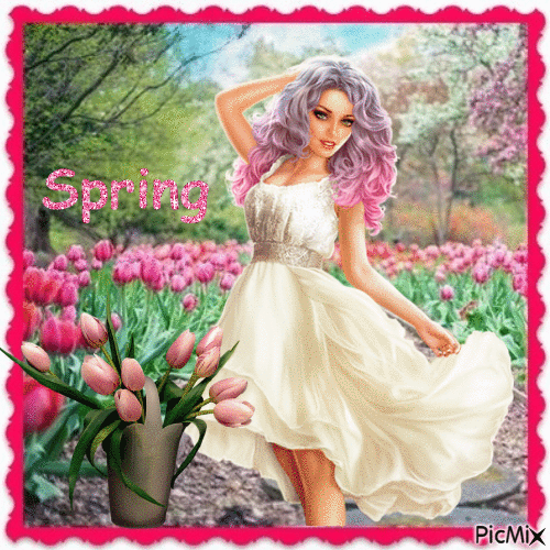 Frühling♥spring - GIF animé gratuit