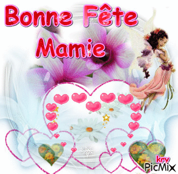 bonne fête mamie - Безплатен анимиран GIF