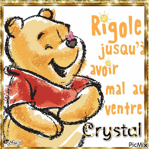 Winnie rigole - GIF animasi gratis