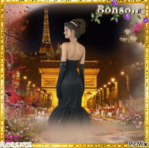 BONSOIR DE PARIS - Bezmaksas animēts GIF