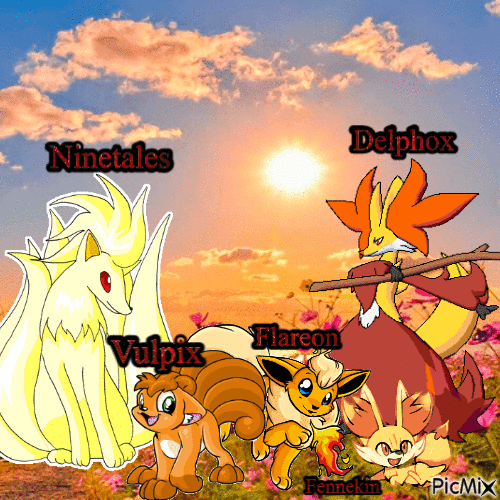 Fire-type pokemon names (English) - Darmowy animowany GIF