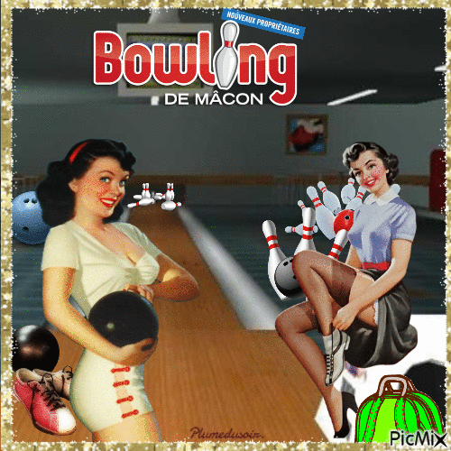 Une petite partie de bowling? - GIF animado gratis