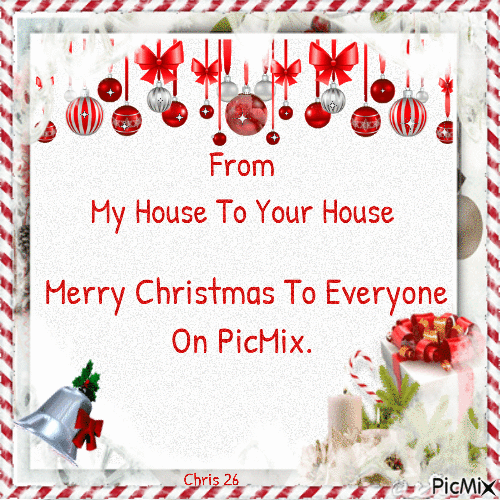 Merry Christmas to Everyone on PicMix - Besplatni animirani GIF
