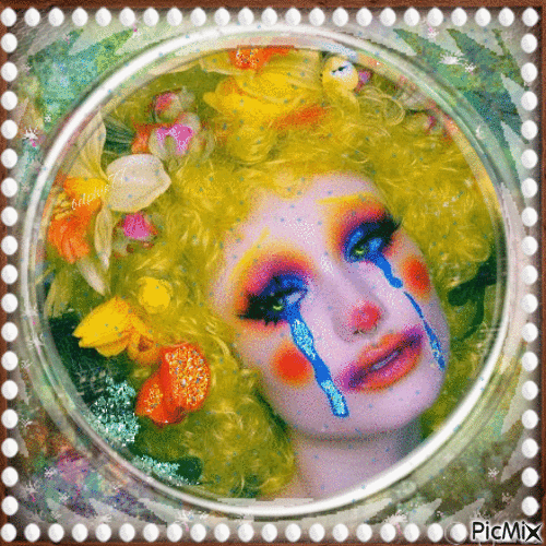 Sad Clown Girl - Gratis geanimeerde GIF