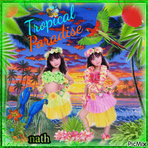 les tahitiennes,nath - GIF animé gratuit