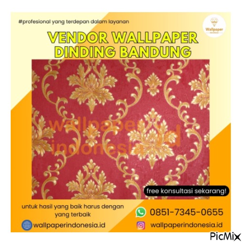 Vendor Wallpaper Dinding Bandung - δωρεάν png