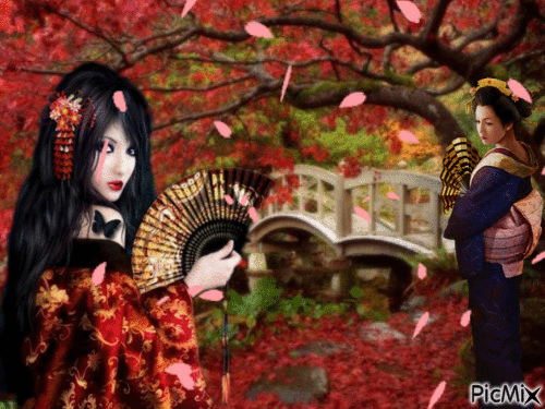 land of the geishas - GIF animé gratuit