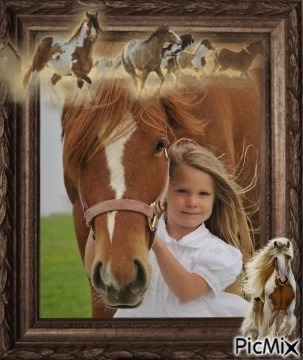 A Horse and a Girl - besplatni png
