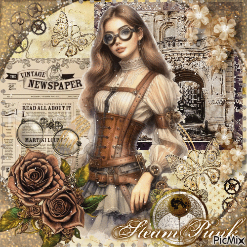 steampunk glasses - Free animated GIF
