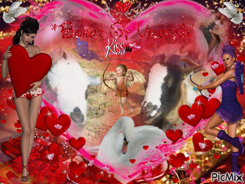 la st valentin de charlie et fleur - Zdarma animovaný GIF