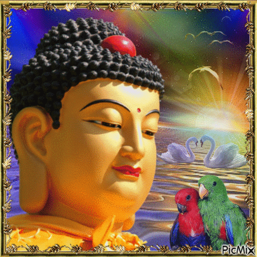 Peaceful Buddha - 免费动画 GIF