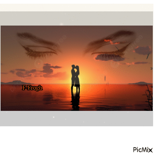 love in sunset - Ingyenes animált GIF