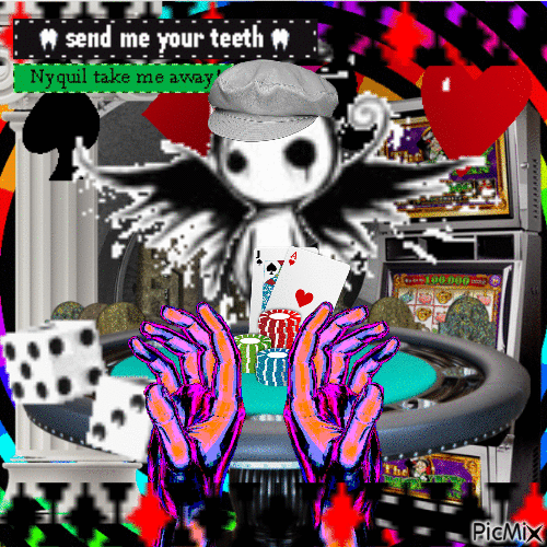 PLAY YOUR HAND AGAINST THE ANGEL OF DEATH - GIF animado gratis