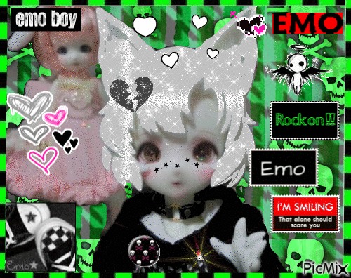 Emo Doll - GIF animé gratuit