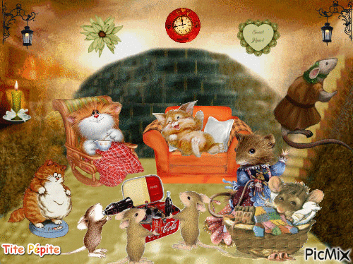 la taverne des chats et souris - Ingyenes animált GIF
