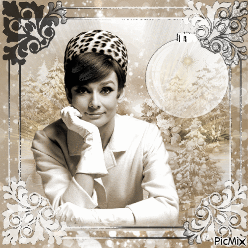 Audrey Hepburn, Actrice Britannique - GIF animasi gratis
