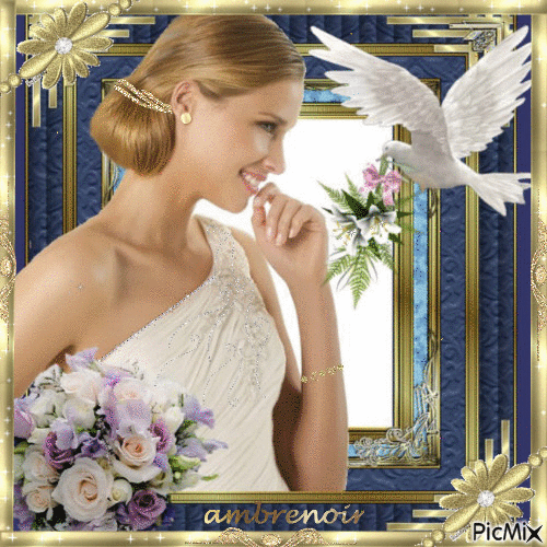 le bouquet de la mariée - 無料のアニメーション GIF