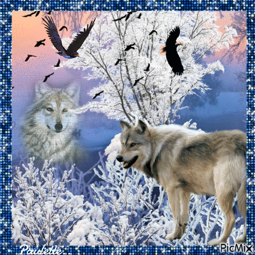 paysage d'hiver - Ingyenes animált GIF