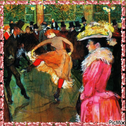 La Danse au Moulin-Rouge - Animovaný GIF zadarmo