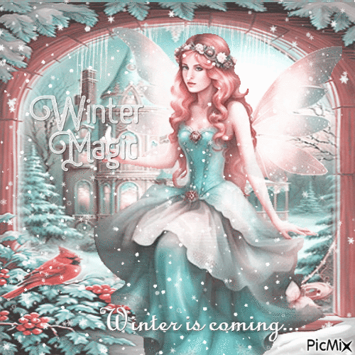 Winter fairy - Zdarma animovaný GIF