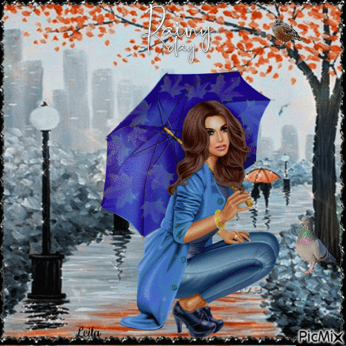 Rainy day 7 - Бесплатный анимированный гифка