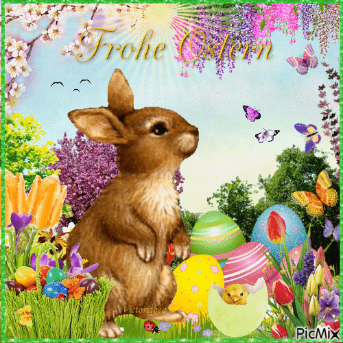frohe Ostern - Free animated GIF