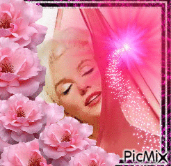 Marilyn In Pink! - GIF animate gratis