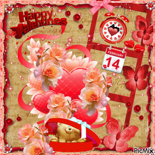 happy valentines - Besplatni animirani GIF