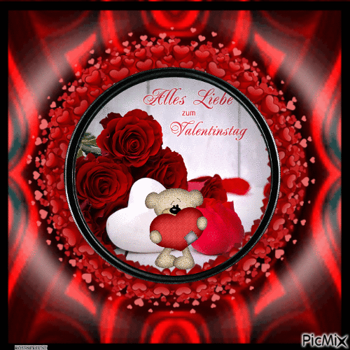 Alles Liebe zum Valentinstag - Безплатен анимиран GIF