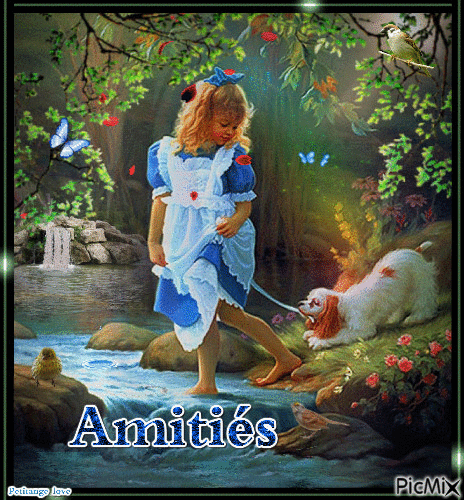 Amitiés - Бесплатный анимированный гифка